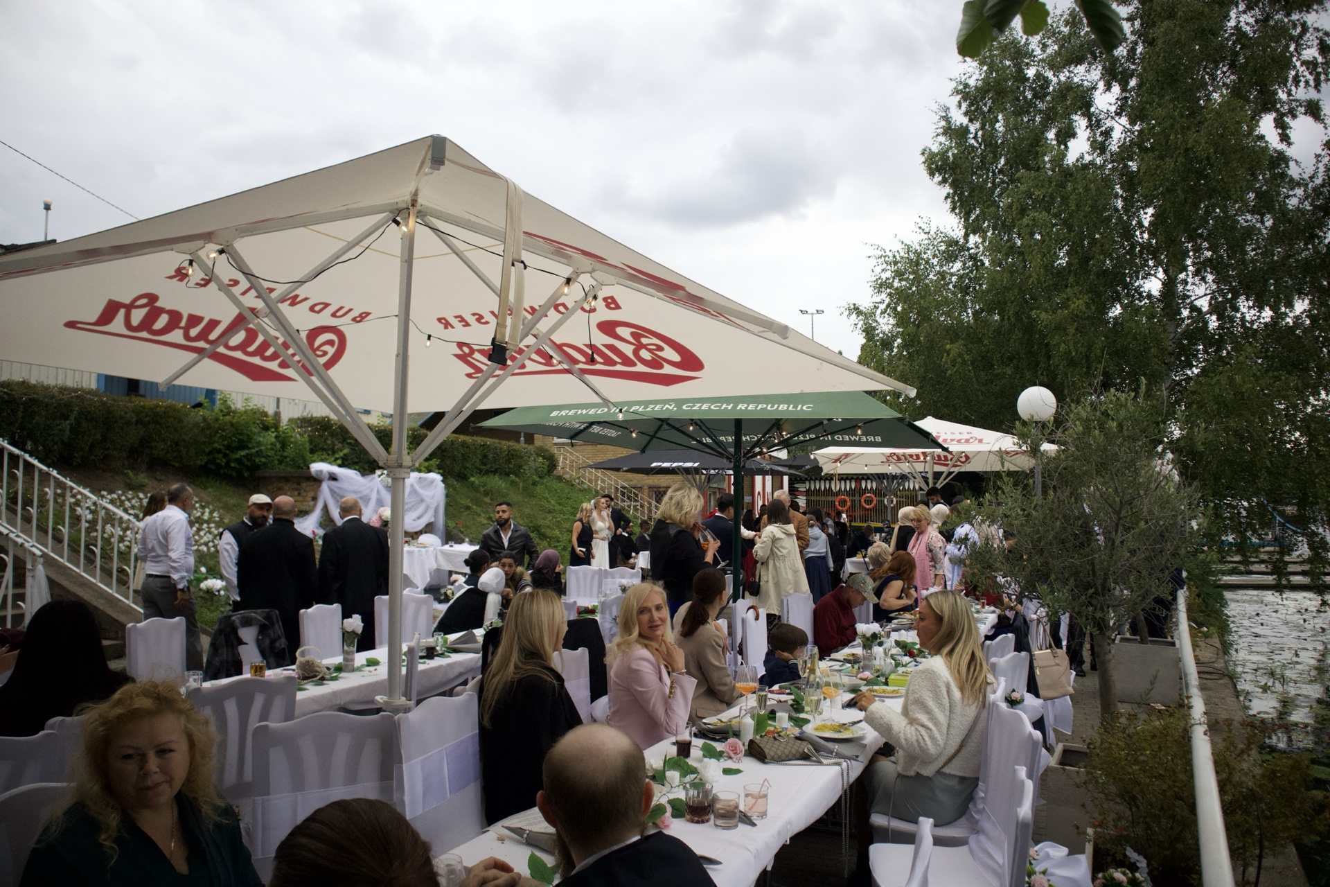 Spree waterfront terrace dining at SaDem Events